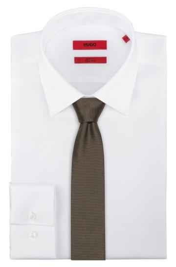 Krawaty HUGO Twill Khaki Męskie (Pl60143)